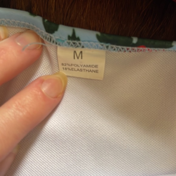 High waisted floral swimsuit - Picture 8 of 9